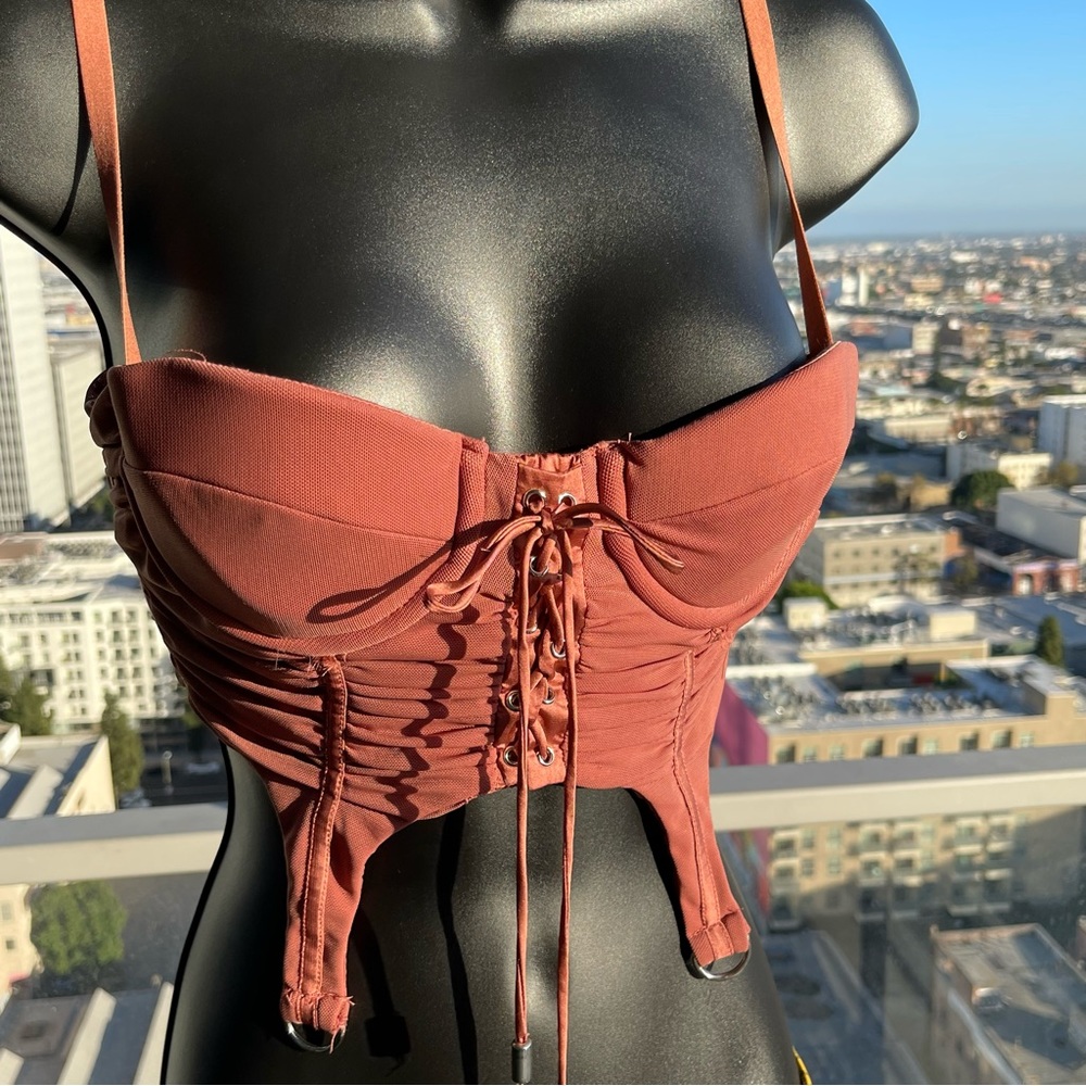 Bustier Garter Crop Cami Top